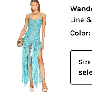 Wanderer Fringe Dress in Ocean
Line & Dot
Color: Ocean